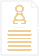 Chess Document Icon White Beige