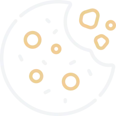Cookie Policy Icon White Beige