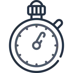 Chess Timer Icon Navy Steel Blue